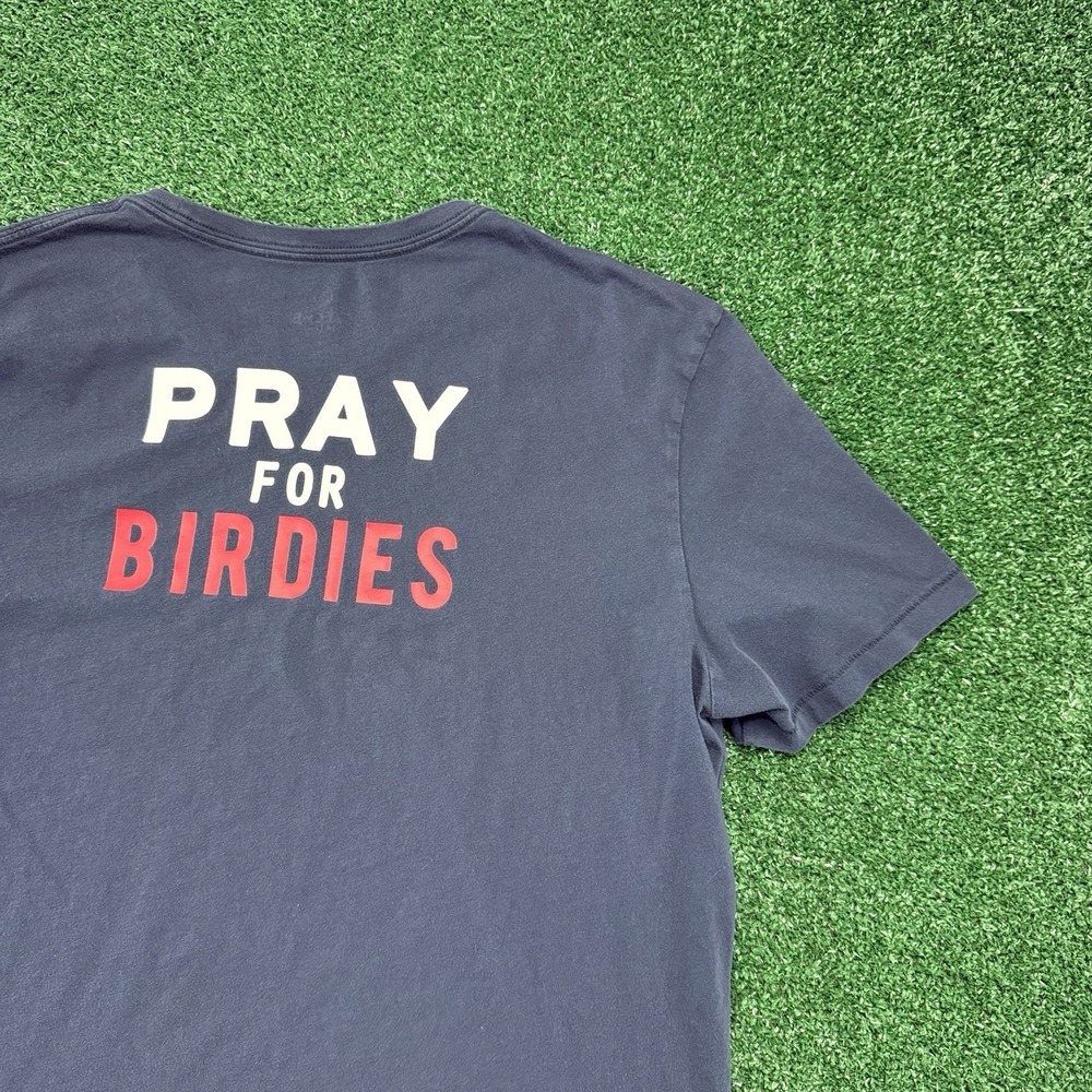 G/FORE Pray For Birdies Men's Short Sleeve Graphic Tee Size Large Blue